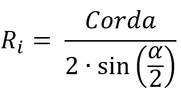 Equação da Corda e do Raio Interno