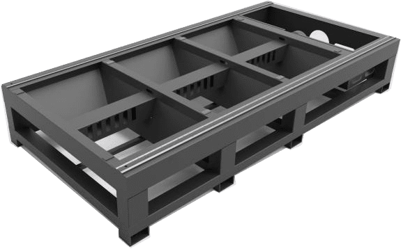 Estrutura da mesa da máquina de corte a laser