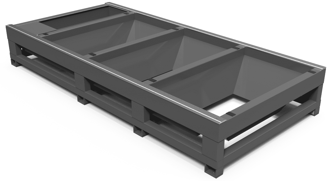 Estrutura da mesa da máquina de corte a laser linha LBA-E
